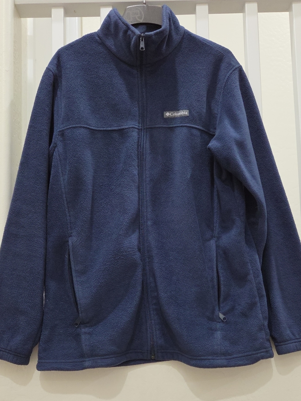 Columbia Navy Full-Zip Lightweight Fleece Jacket